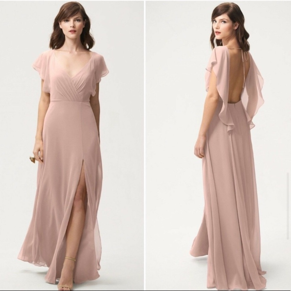 Jenny Yoo whipped apricot Alana gown